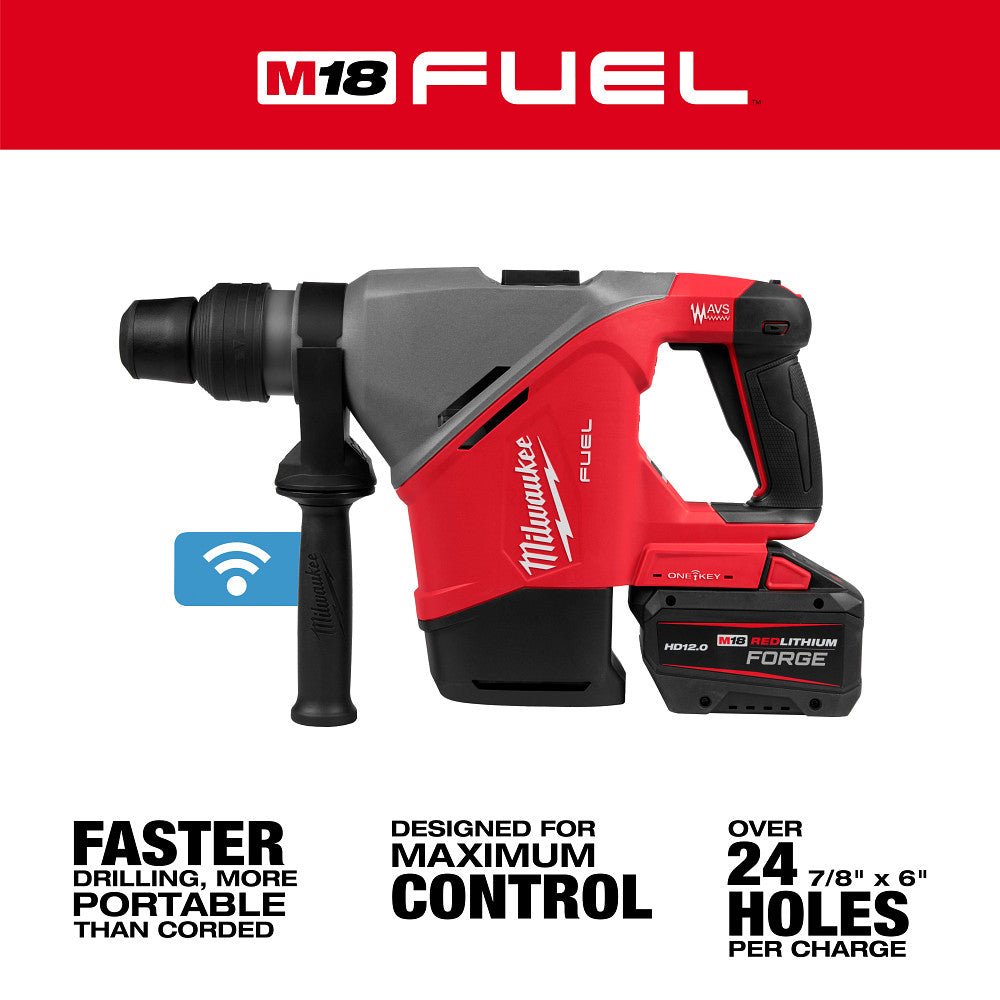 Milwaukee 2917-22HD M18 FUEL 1-9/16" SDS Max Rotary Hammer Kit w/ ONE KEY - Image 2