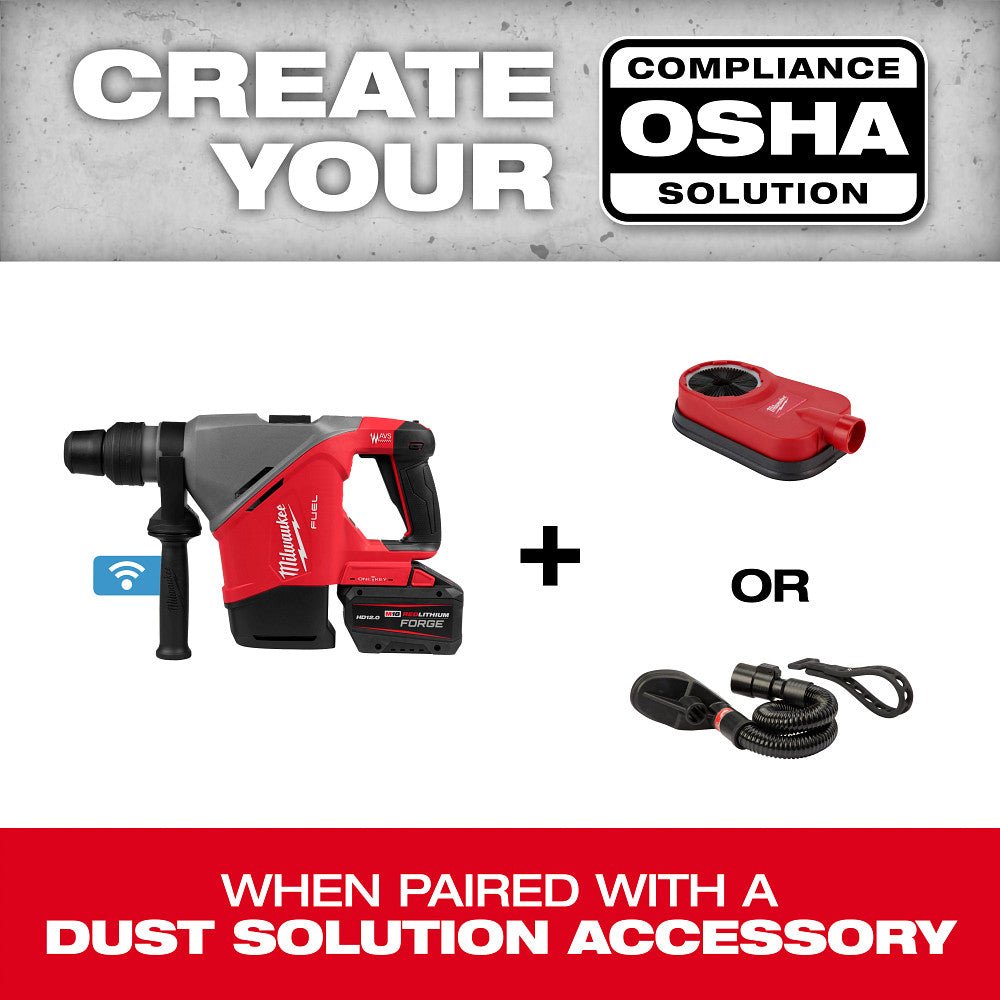 Milwaukee 2917-22HD M18 FUEL 1-9/16" SDS Max Rotary Hammer Kit w/ ONE KEY - Image 9