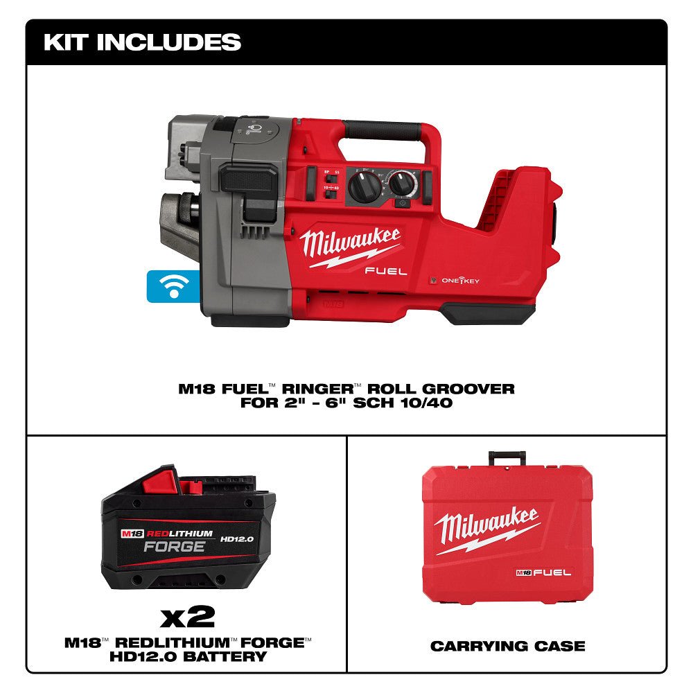Milwaukee 2928-22 M18 FUEL 18V RINGER Roll Groover for 2" – 6" Sch 10/40 - Image 11