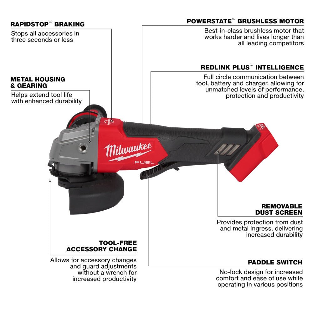 Milwaukee 2929-20GR M18 FUEL 18V Deep Cut Bandsaw w/ M18 Cordless Grinder - Image 2