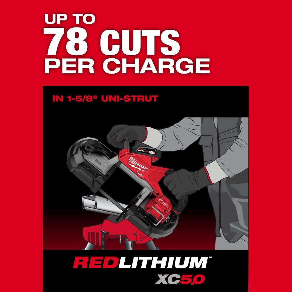 Milwaukee 2929-20GR M18 FUEL 18V Deep Cut Bandsaw w/ M18 Cordless Grinder - Image 20