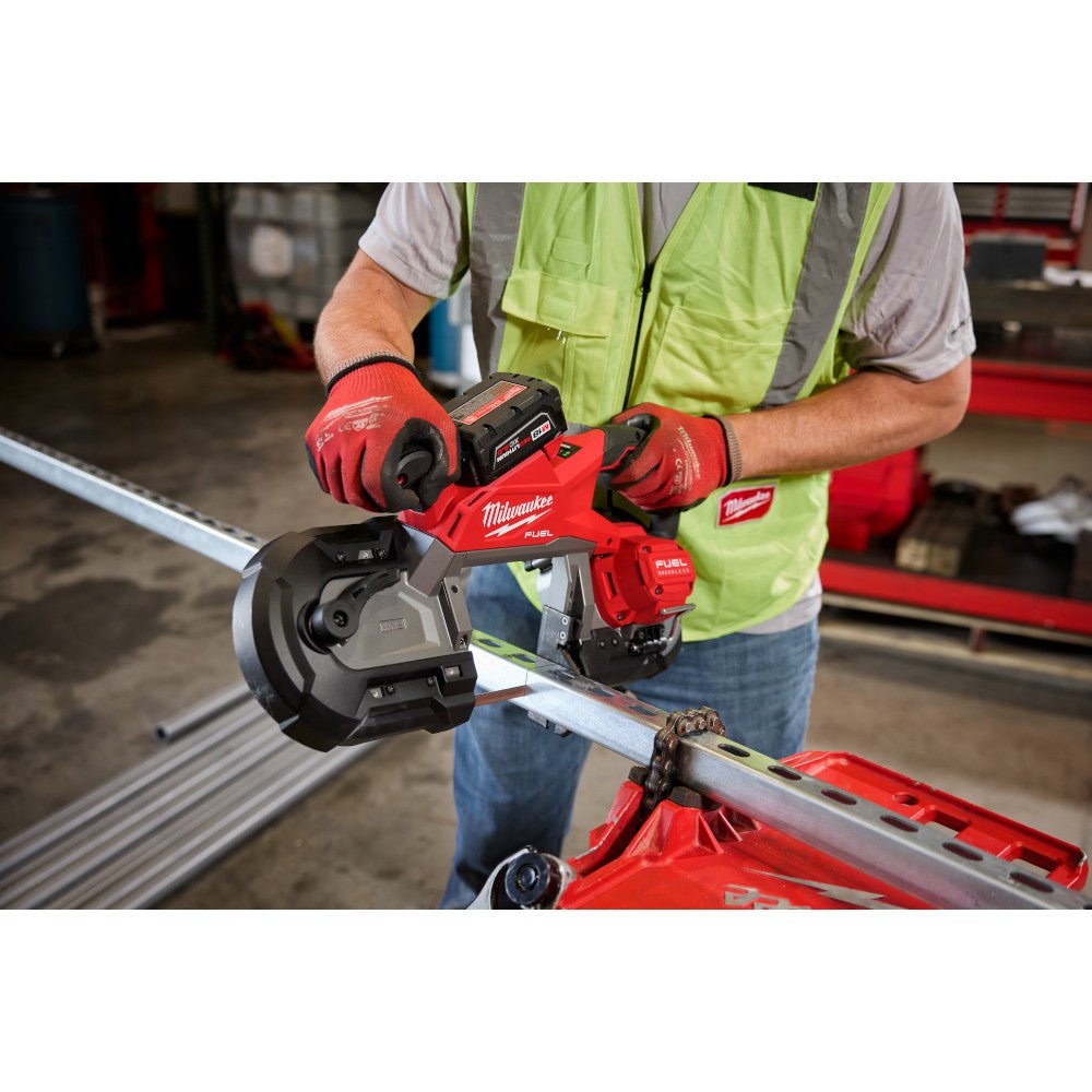 Milwaukee 2929-20GR M18 FUEL 18V Deep Cut Bandsaw w/ M18 Cordless Grinder - Image 9