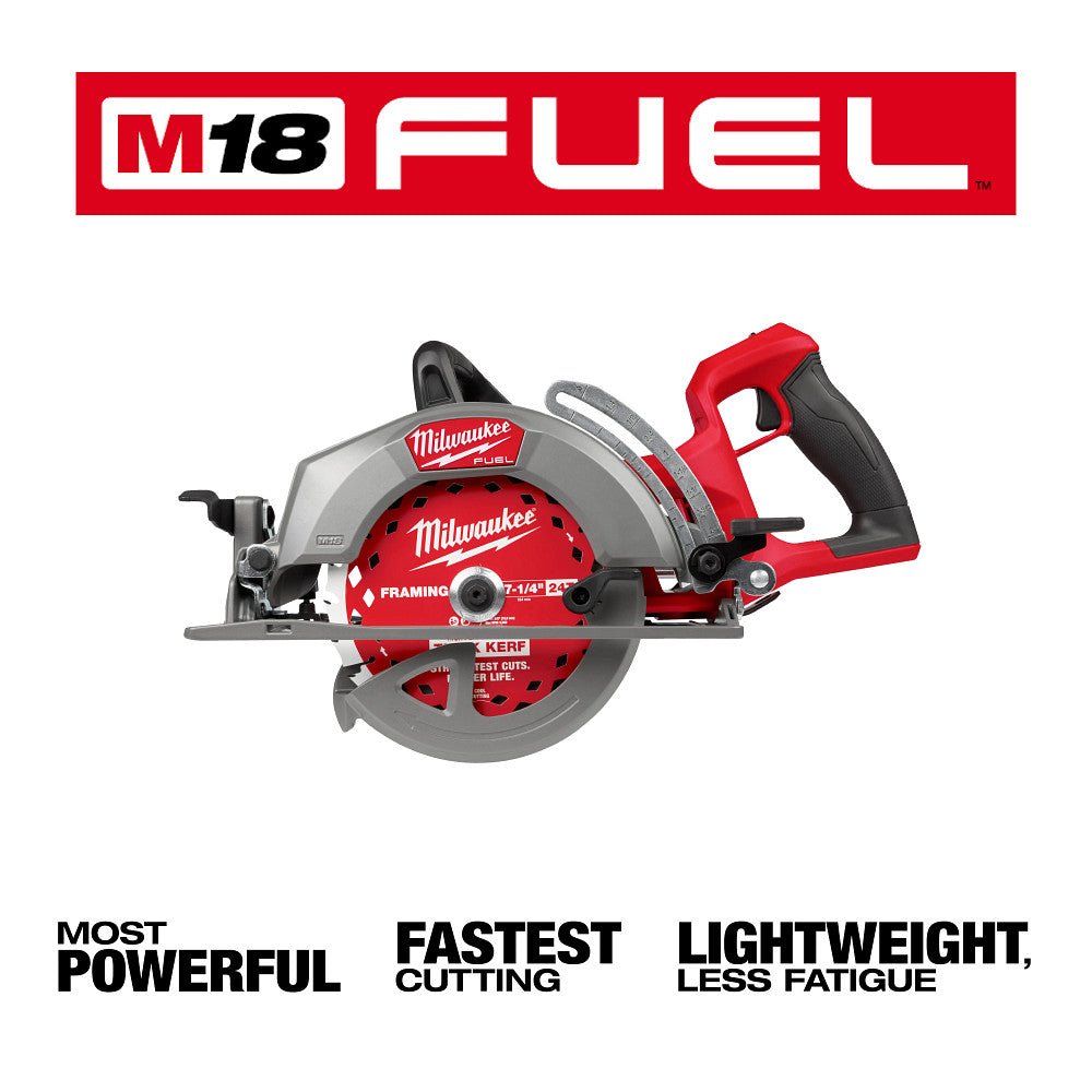 Milwaukee 2930-20 M18 FUEL 18V 7-1/4" Rear Handle Circular Saw - Bare Tool - Image 2