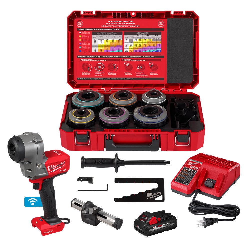Milwaukee 2937-21 M18 FUEL 18V Covered Cable Stripper Kit Adjustable Bushings