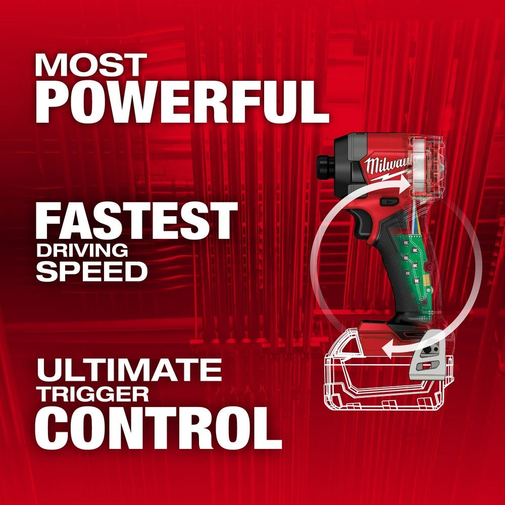 Milwaukee 2953-20BT5 M18 Impact Driver w/XC5.0 Extended Capacity Battery - 2 PK - Image 4