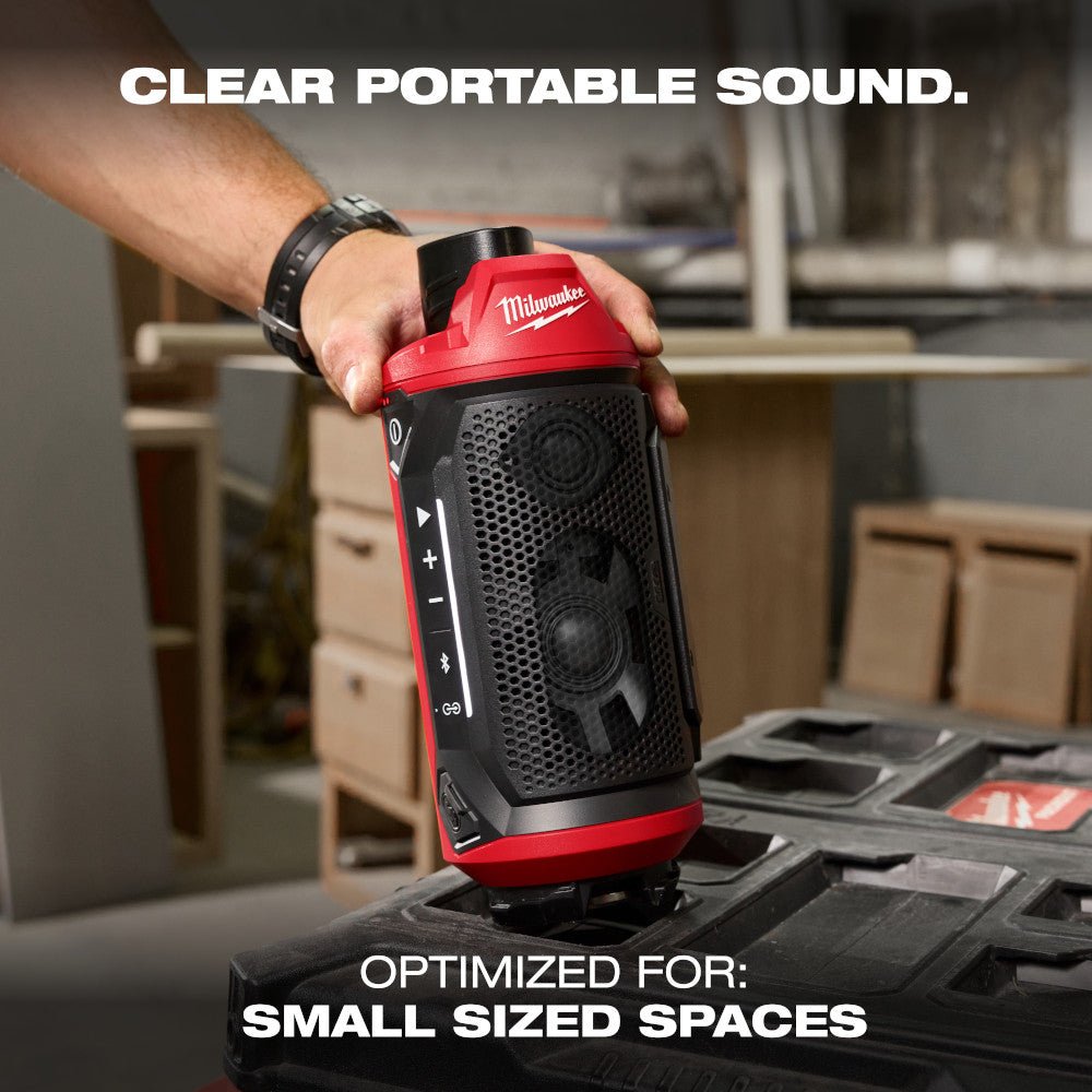 Milwaukee 2955-20 M12 12V PACKOUT Cordless Bluetooth Jobsite Speaker - Bare Tool - Image 10