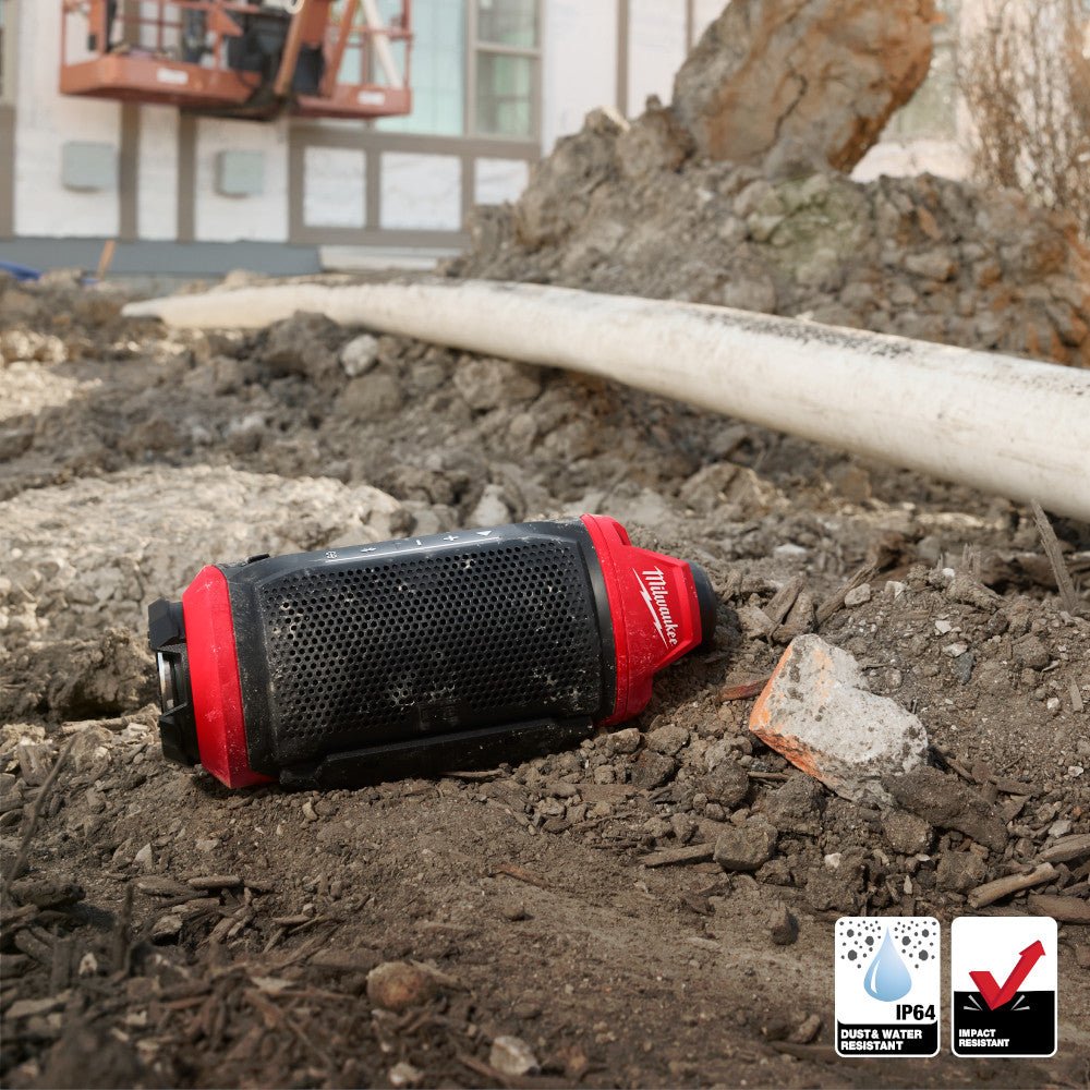 Milwaukee 2955-20 M12 12V PACKOUT Cordless Bluetooth Jobsite Speaker - Bare Tool - Image 8