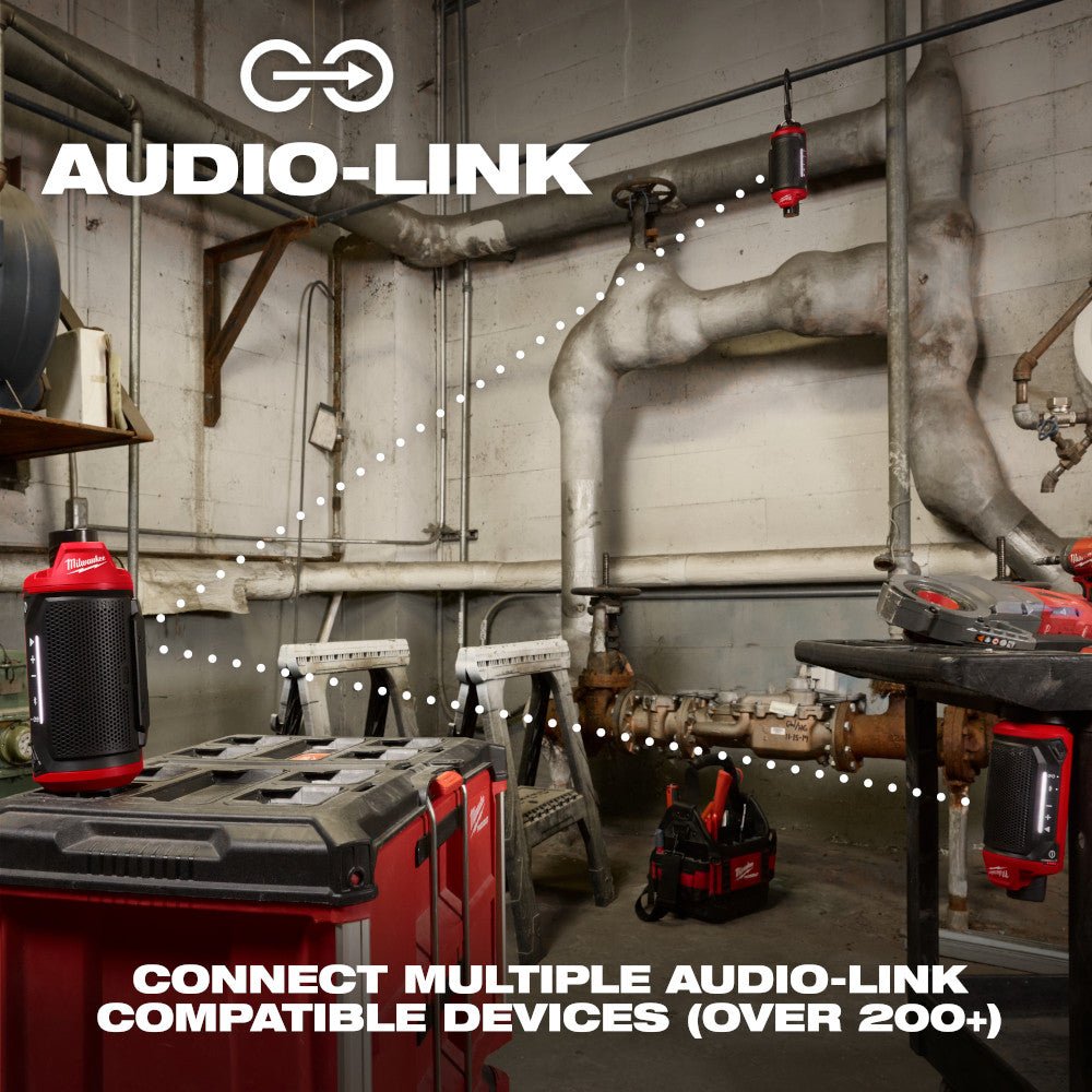 Milwaukee 2955-20 M12 12V PACKOUT Cordless Bluetooth Jobsite Speaker - Bare Tool - Image 9