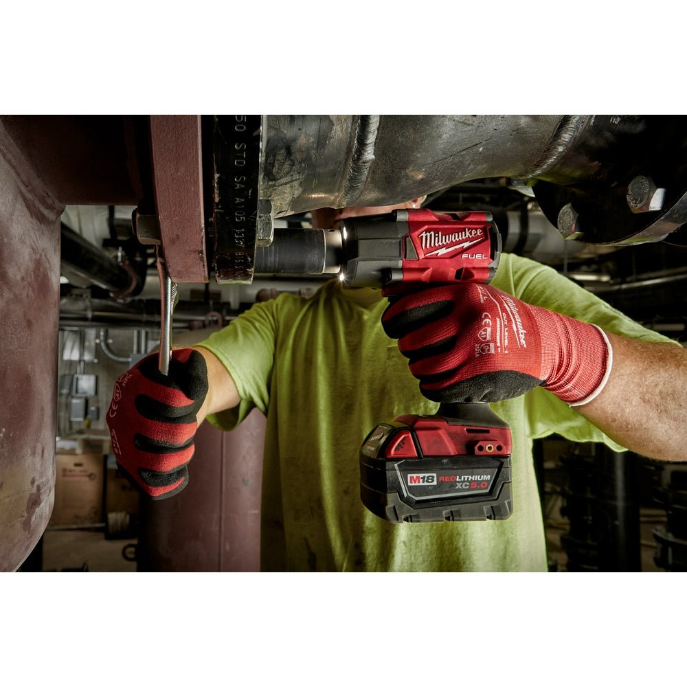 Milwaukee 2960-20GR2 M18 FUEL 18V 3/8" Li-Ion Impact Wrench w/ 4-1/2"-5" Grinder - Image 19