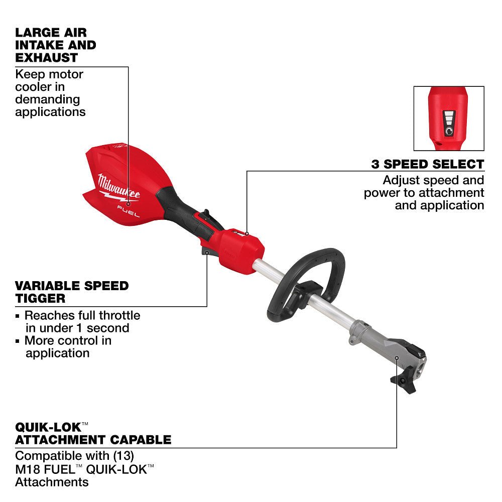Milwaukee 3016-20 M18 FUEL 18V Power Head w/ QUIK-LOK - Bare Tool - Recon - Image 5