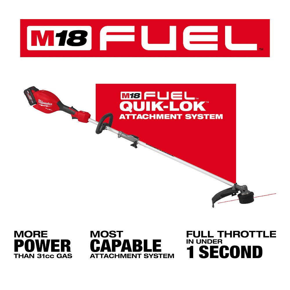 Milwaukee 3016-21STH M18 18V Cordless String Trimmer w/ Hedge Attachment - Image 6