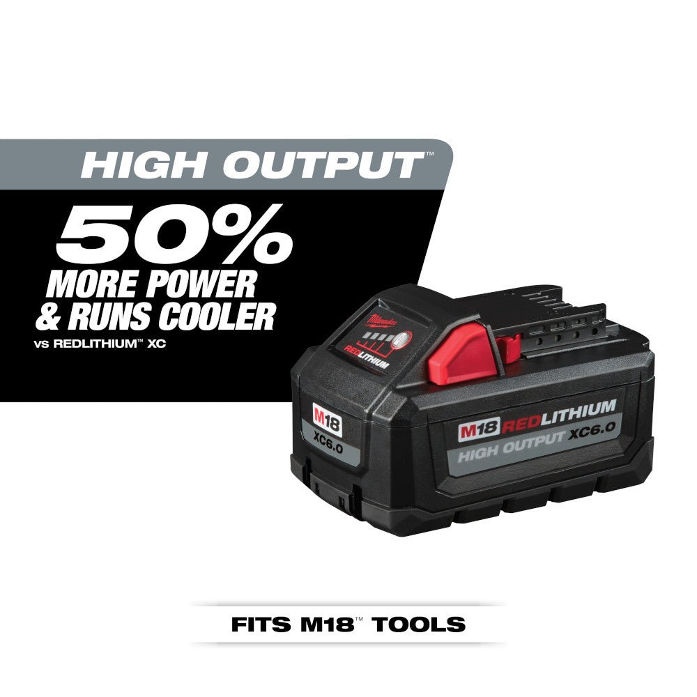 Milwaukee M18 Blower w/ REDLITHIUM HIGH OUTPUT XC6.0 Battery - 2 PK - Image 6