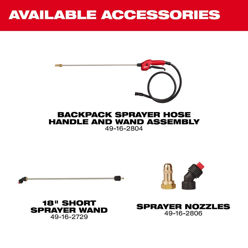Milwaukee 3019-20PS M18 18V 4-Gallon Backpack Sprayer w/ SWITCH TANK - Bare Tool - Image 12