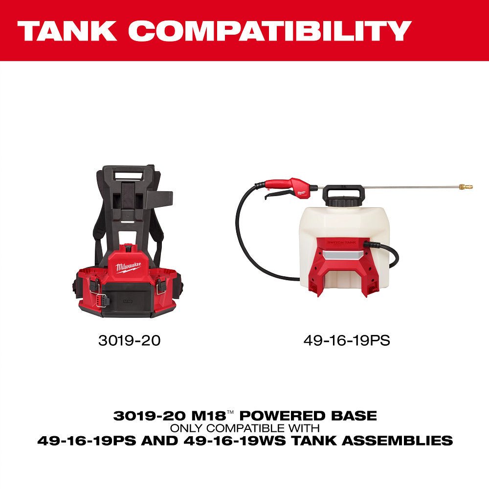 Milwaukee 3019-21PS M18 18V 4-Gallon Backpack Sprayer Kit w/ SWITCH TANK - Image 8