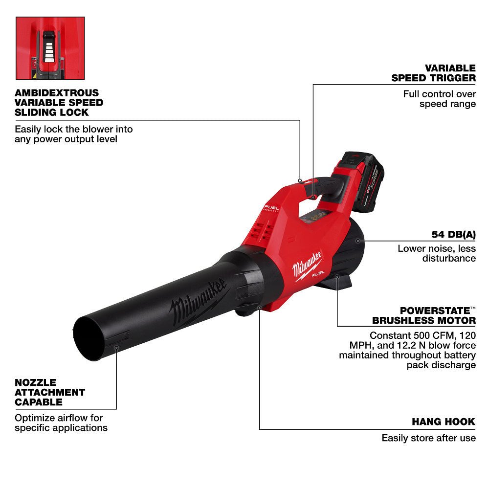 Milwaukee 3031-21BC M18 FUEL Timmer/Blower Combo Kit w/Brush Cutter Attachment - Image 10