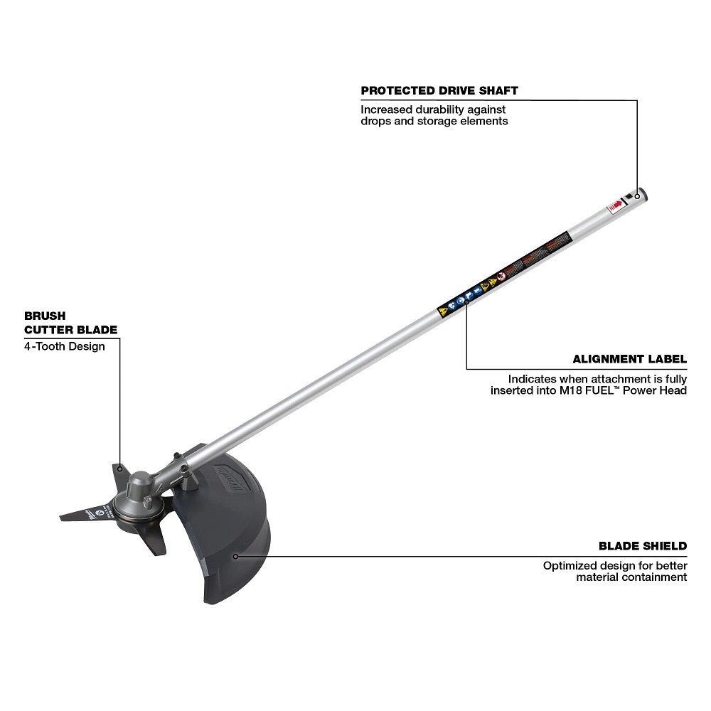 Milwaukee 3031-21BC M18 FUEL Timmer/Blower Combo Kit w/Brush Cutter Attachment - Image 13