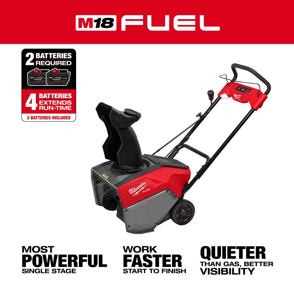 Milwaukee 3036-22HD M18 FUEL 18V 21" Auger Dual Battery Snow Blower Kit - Image 2