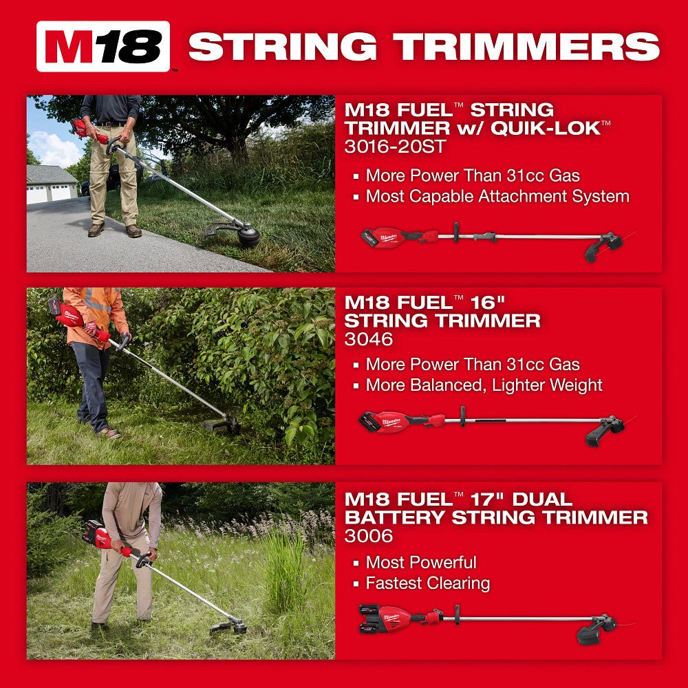 Milwaukee 3046-21HD M18 FUEL 18V 16" String Trimmer Kit - Image 26