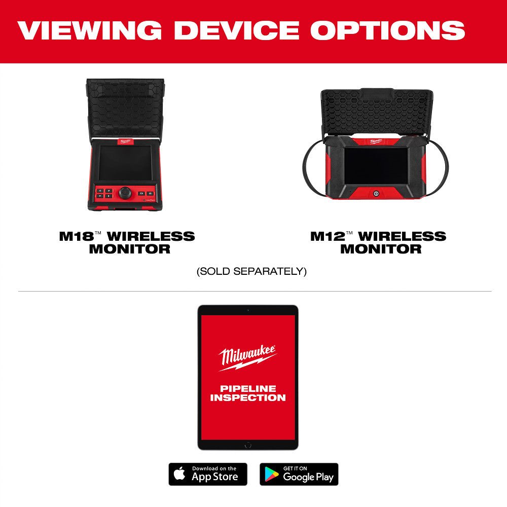 Milwaukee 3318-22A M12 12V 65' Ultra Flex Compact Inspection Camera Kit - Image 9