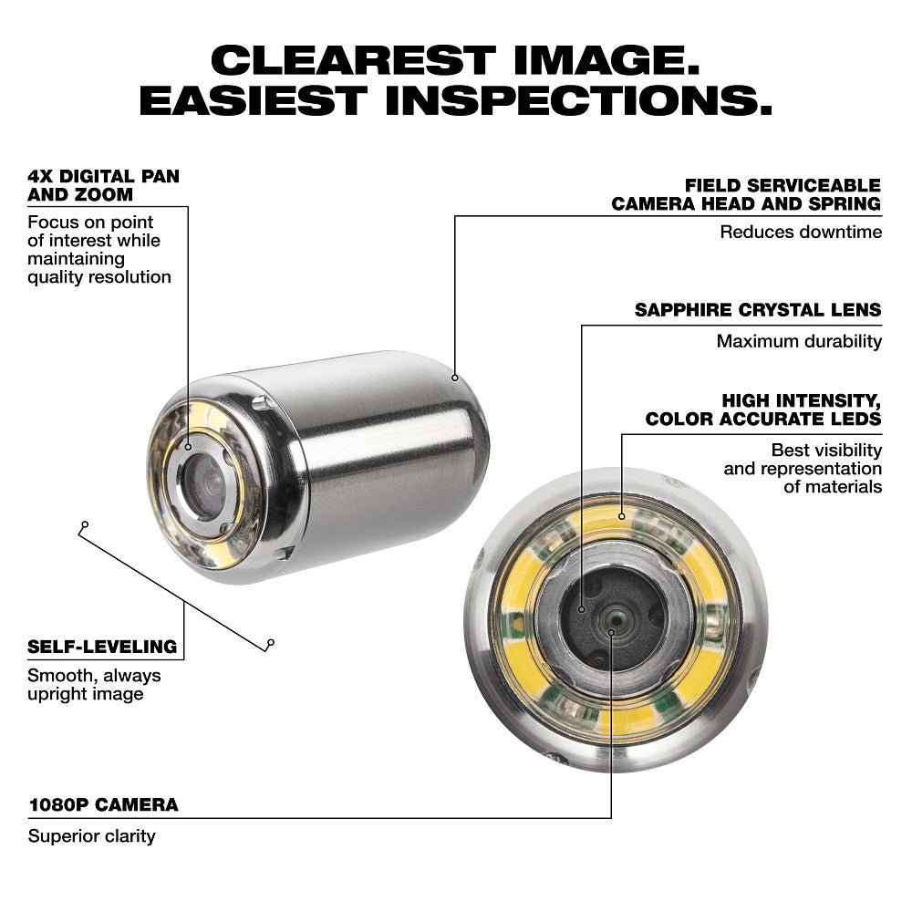Milwaukee 3318-22B M12 12V 85 Foot High Flex Compact Inspection Camera Kit - Image 5