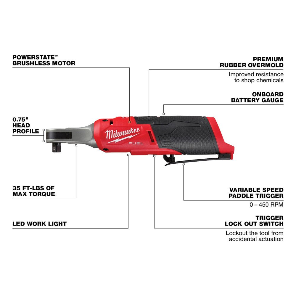 Milwaukee 3424-23 M12 FUEL 12V Lithium-Ion Cordless 3-Tool Combo Kit - Image 7
