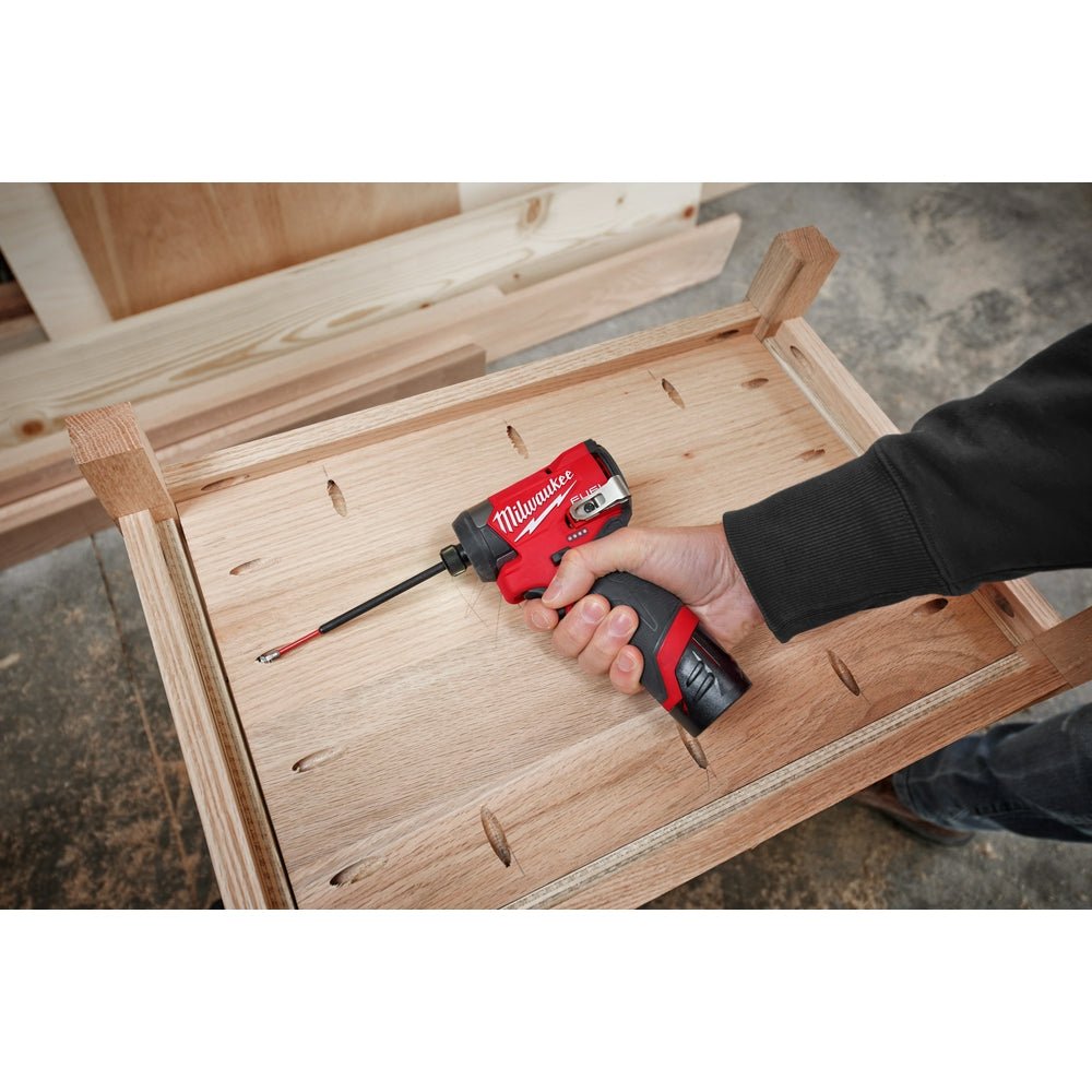 Milwaukee 3453-20XC M12 FUEL 12V Impact Driver w/ 4.0 AH Extended Battery - Image 10