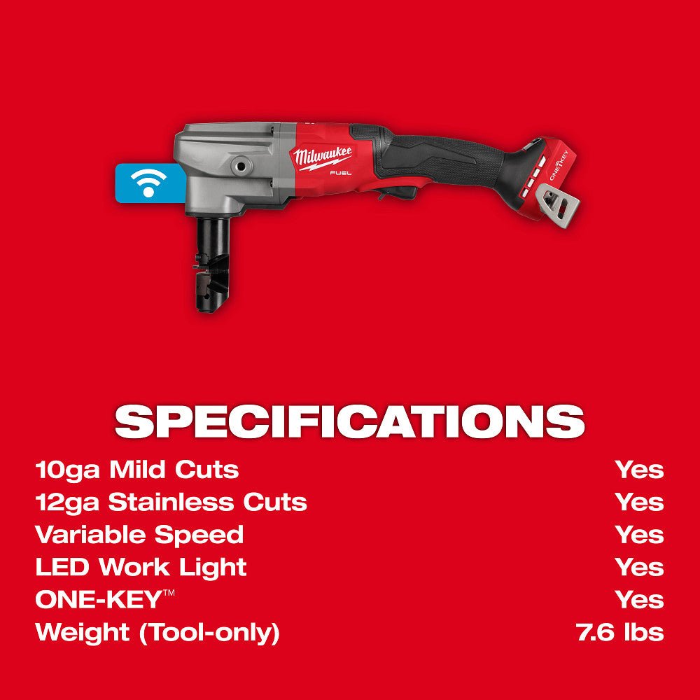 Milwaukee 3476-20 M18 FUEL 18V 10 Gauge Li-Ion Cordless Nibbler - Bare Tool - Image 10