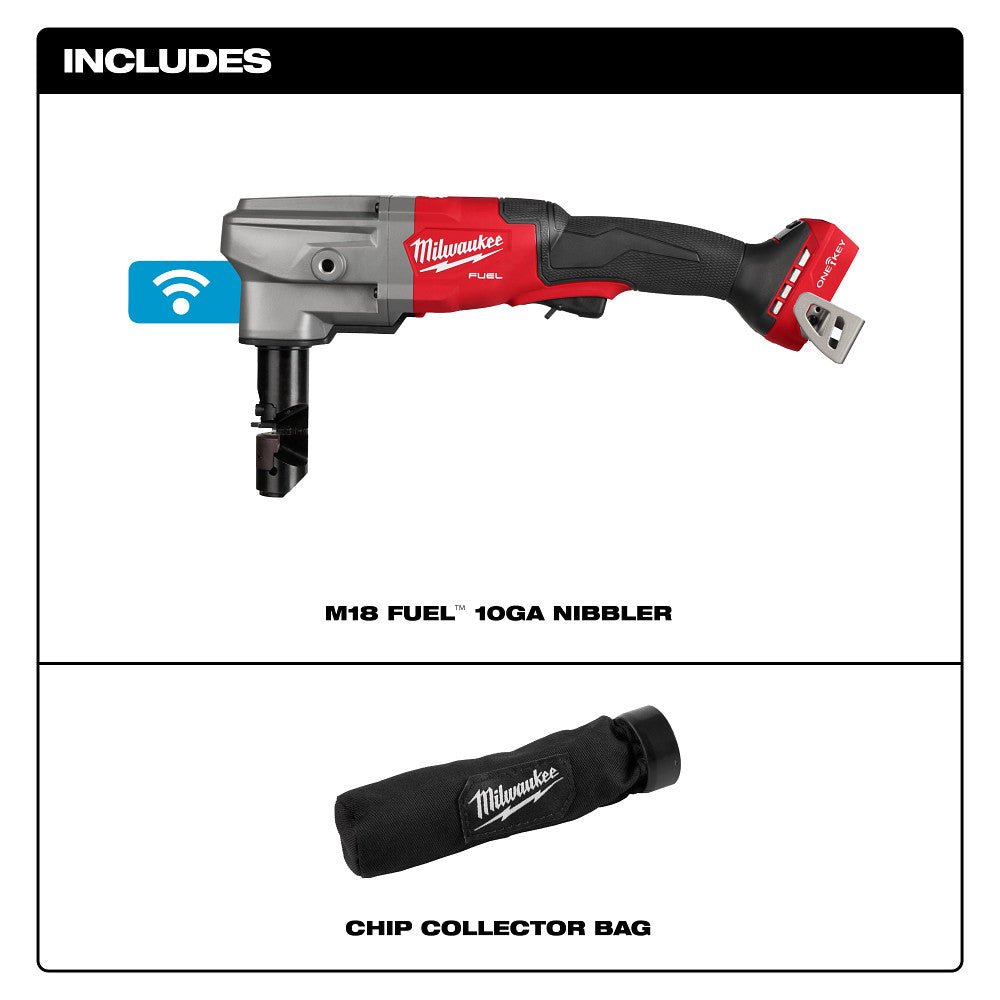 Milwaukee 3476-20 M18 FUEL 18V 10 Gauge Li-Ion Cordless Nibbler - Bare Tool - Image 3