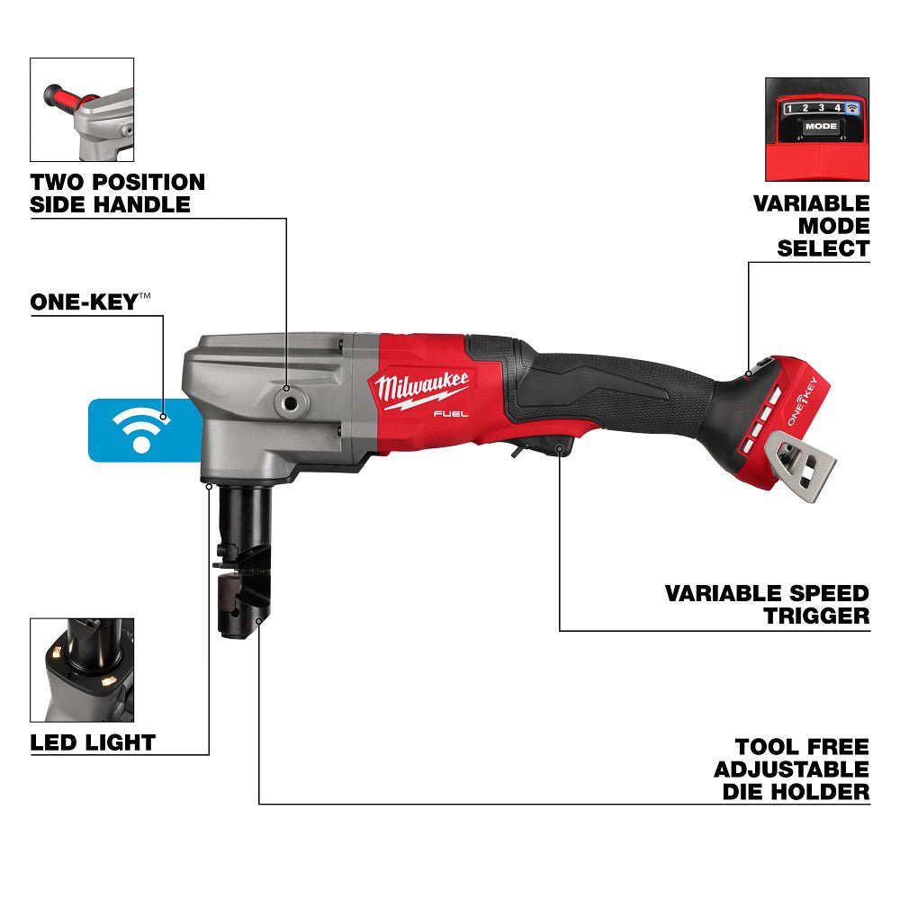 Milwaukee 3476-20 M18 FUEL 18V 10 Gauge Li-Ion Cordless Nibbler - Bare Tool - Image 4