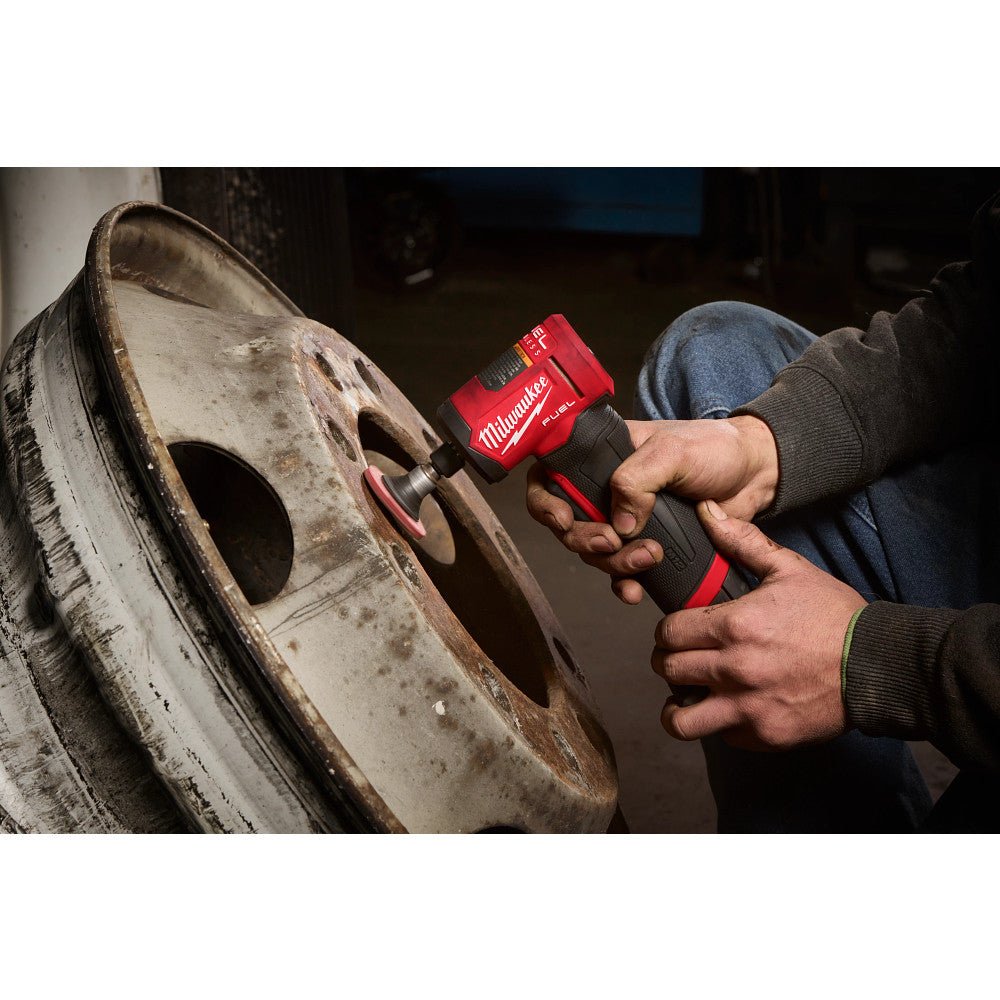 Milwaukee 3485-22B4W M12 FUEL 12V Right Angle Die Grinder Kit w/ 4AH Battery - Image 9