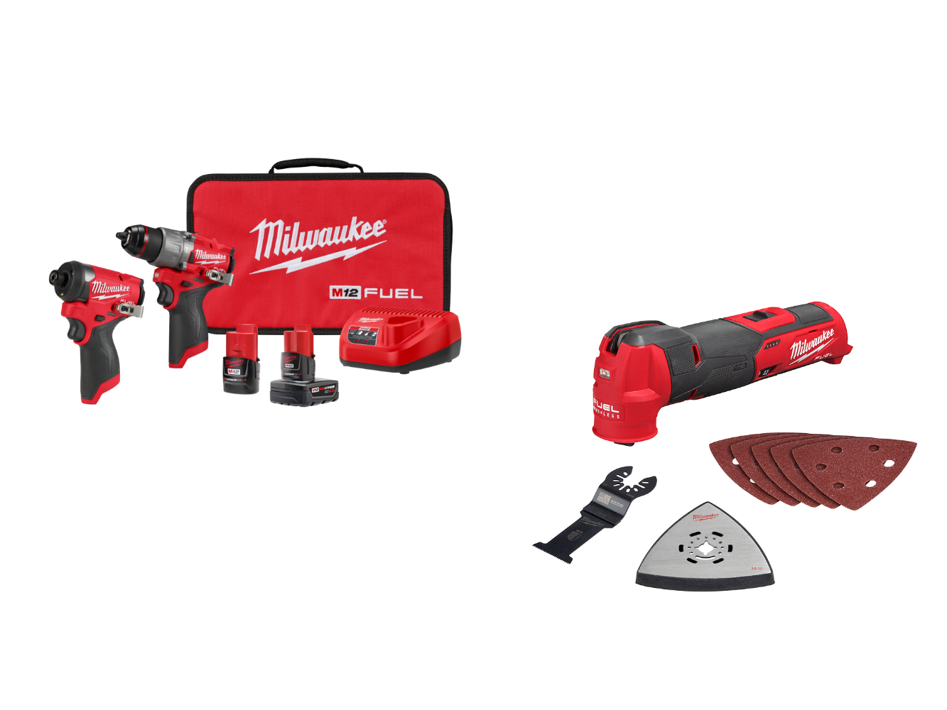 Milwaukee 3497-22MT M12 FUEL 12V 2-Tool Combo Kit w/ M12 Multi-tool