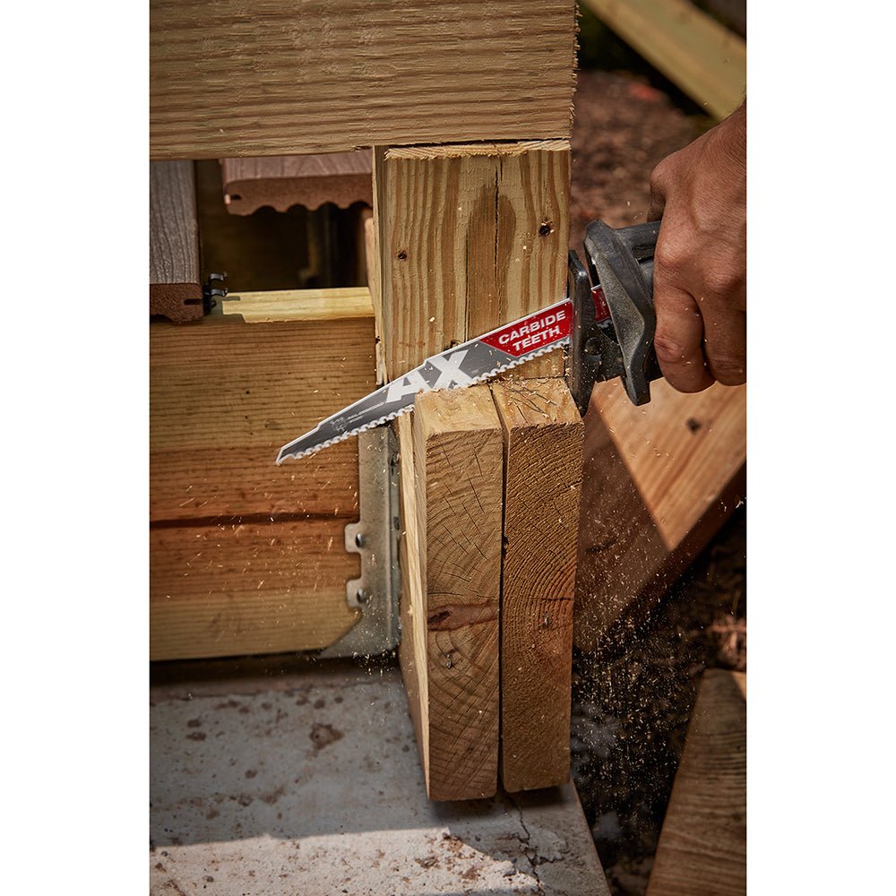 Milwaukee 48-00-5226 9" 5T SAWZALL BLADE The AX w/ Carbide Teeth Wood Blades - Image 12