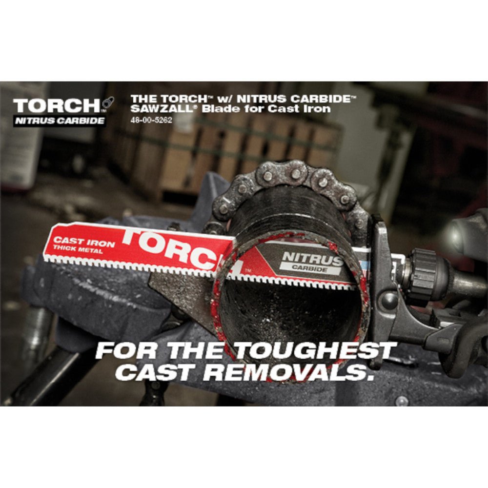Milwaukee 48-00-5262 9" 7TPI The TORCH FOR CAST IRON w/ NITRUS CARBIDE - 1 PK - Image 10