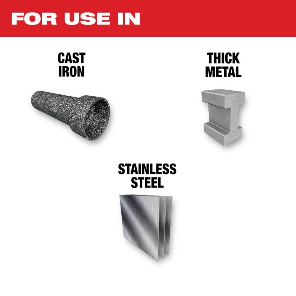 Milwaukee 48-00-5262 9" 7TPI The TORCH FOR CAST IRON w/ NITRUS CARBIDE - 1 PK - Image 4
