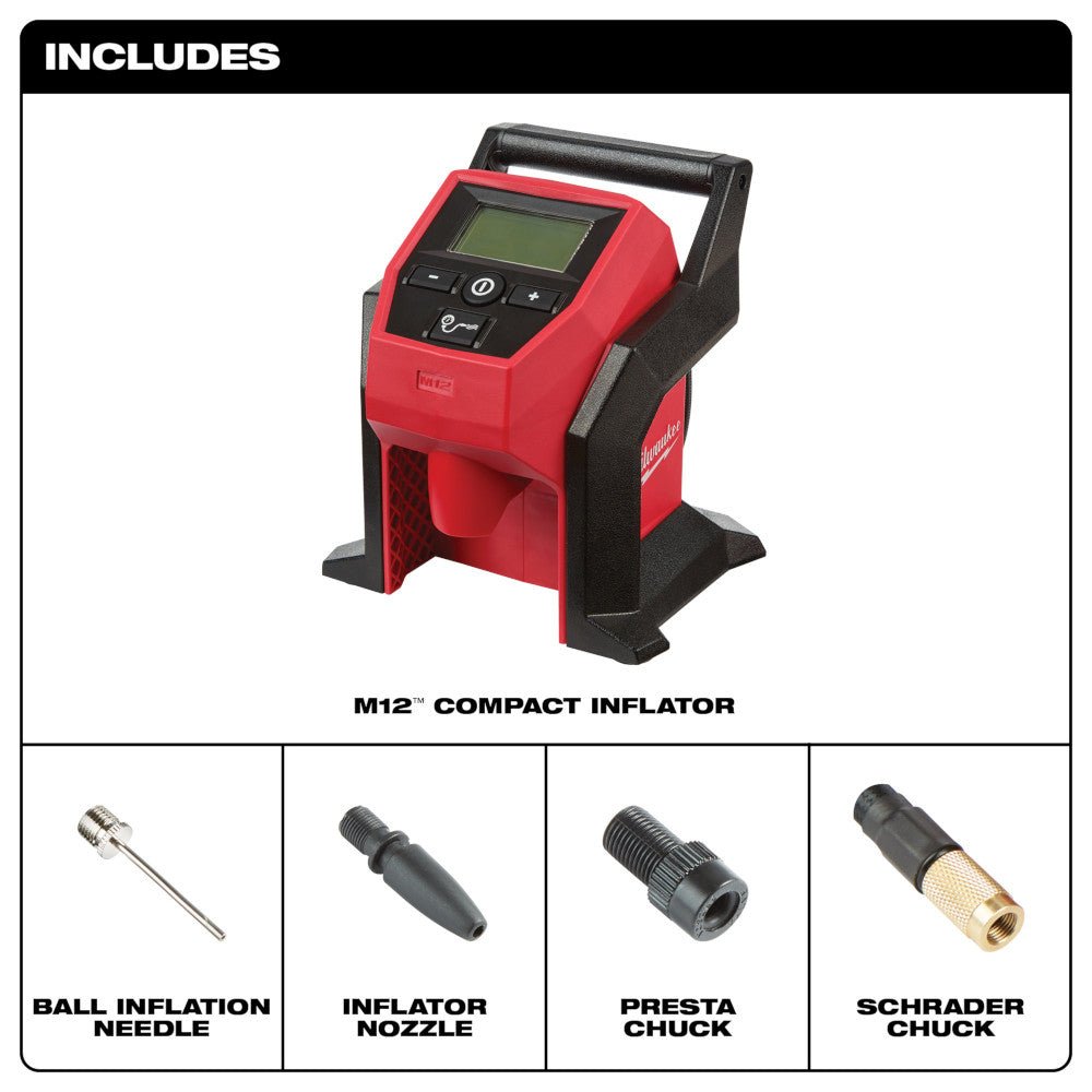 Milwaukee 48-11-2412INF M12 12V REDLITHIUM XC Battery - 2 PK w/ Inflator - Image 4