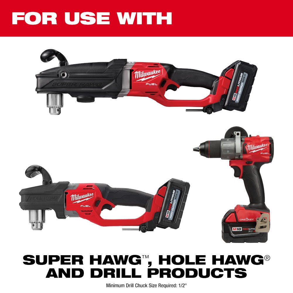 Milwaukee 48-13-0400 6-1/2" SPEED FEED Wood Bit Set w/ Double Wing Spurs - 4 PC - Image 5