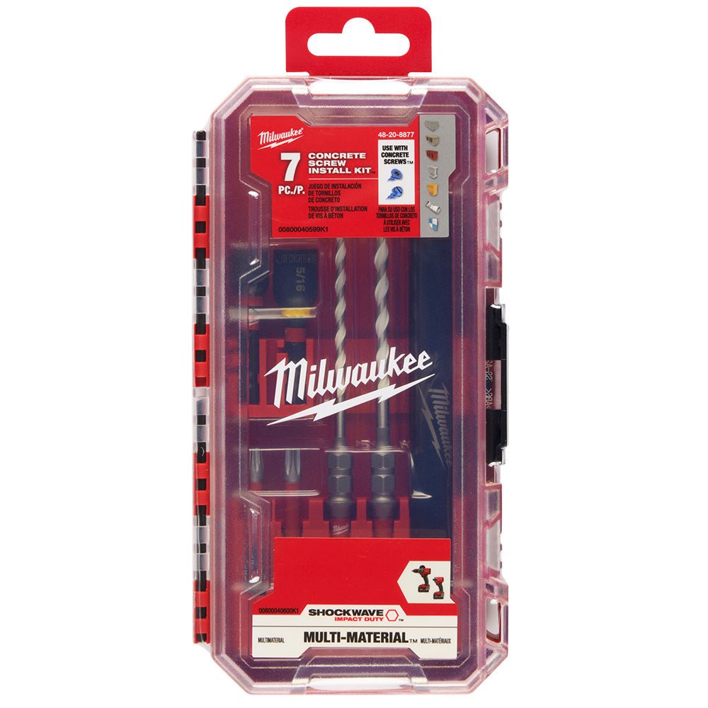 Milwaukee 48-20-8877 SHOCKWAVE Impact Carbide Drill Bit Concrete Screws - 7 PC - Image 13