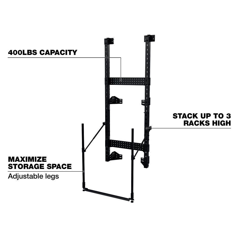 Milwaukee 48-21-8010 PACKOUT Rack Frame w/ 400 lbs. Weight Capacity - Image 2