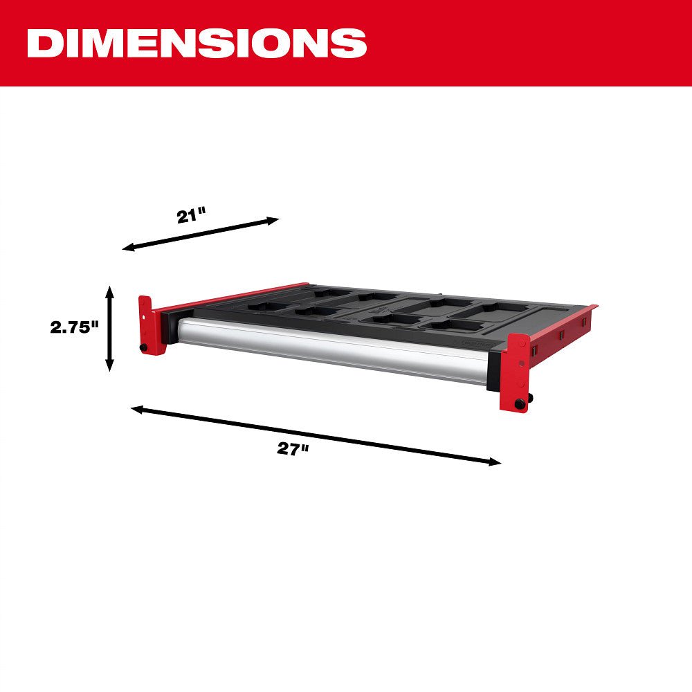 Milwaukee 48-21-8040 PACKOUT Rack Drawer Storage System w/ 50 lbs Capacity - Image 5