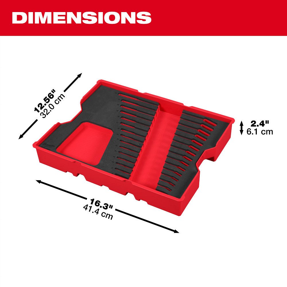 Milwaukee 48-22-0154 Metric Combination Wrench Set PACKOUT Storage Tray - 15PC - Image 4
