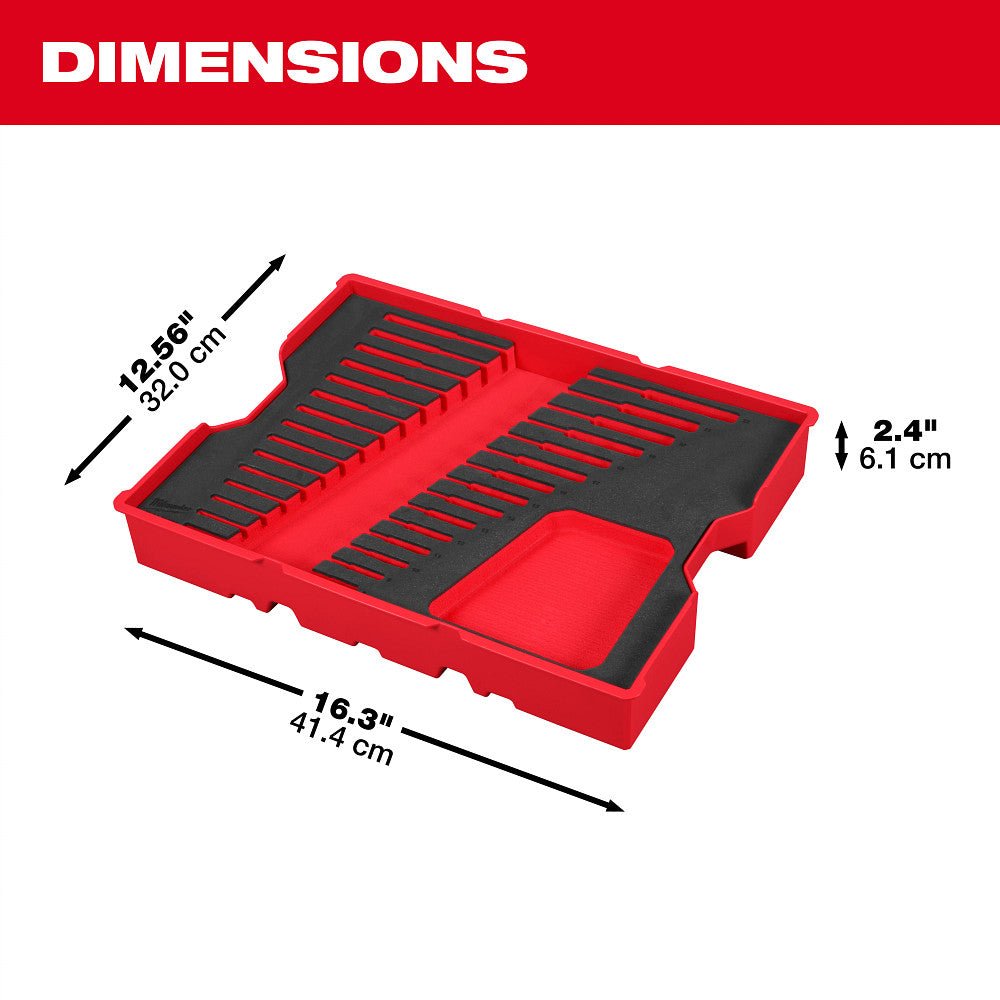 Milwaukee 48-22-0156 Metric Ratcheting Wrench Set in PACKOUT Storage Tray - 15PC - Image 4