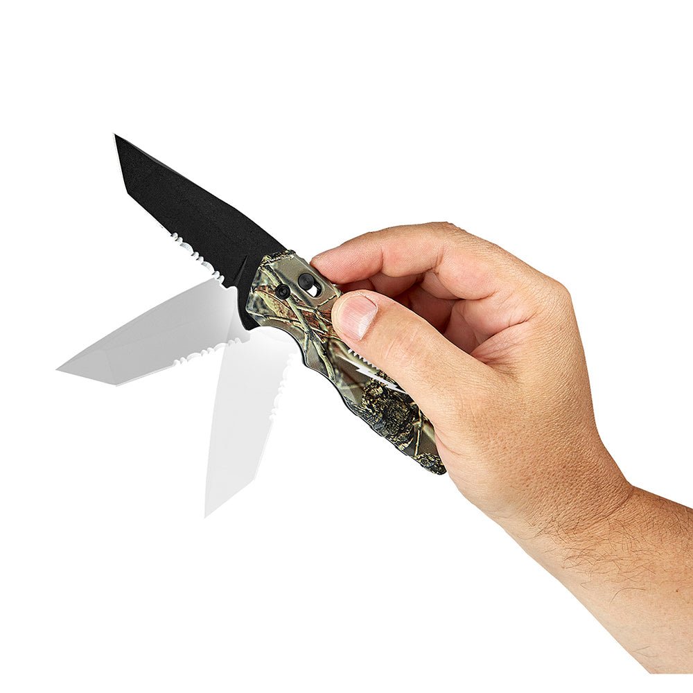 Milwaukee 48-22-1535 FASTBACK Stainless Steel Camo Spring Assisted Folding Knife - Image 5