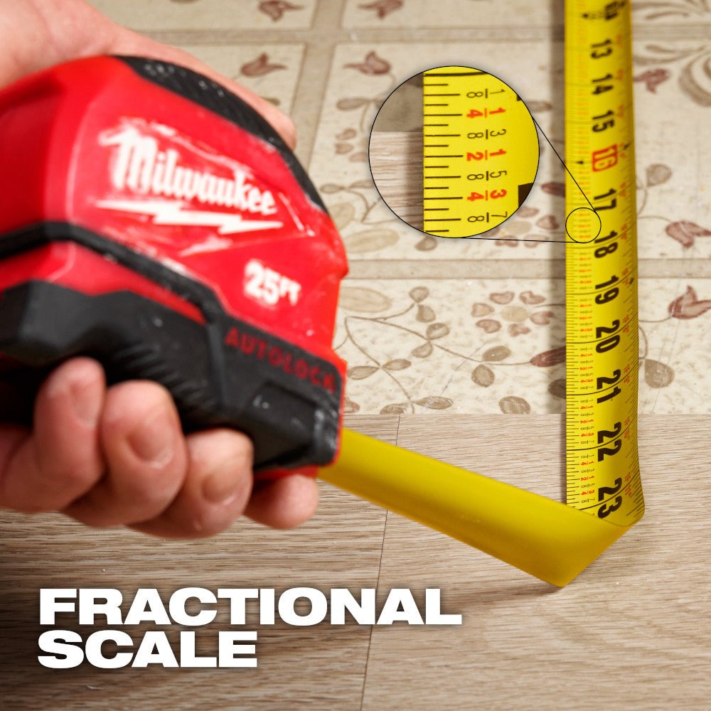Milwaukee 48-22-1825 25' Auto-Lock Tape Measure - Image 4