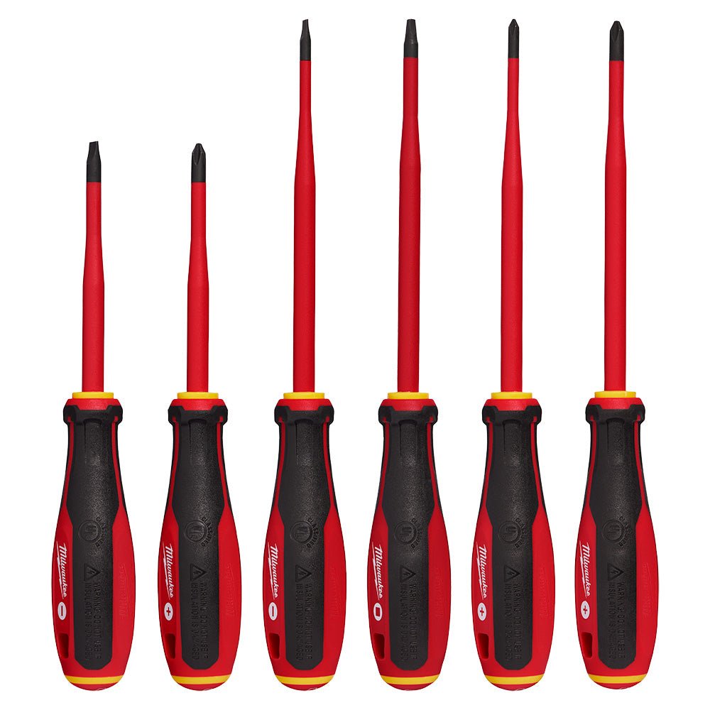 Milwaukee 48-22-2206 1000V Insulated Slim Tip Screwdriver Set - 6 PC - Image 4