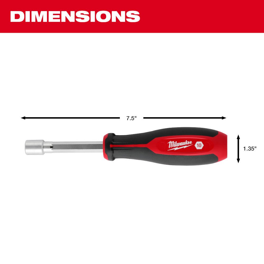 Milwaukee 48-22-2548 Metric HollowCore Magnetic Nut Driver Set - 7 PC - Image 4