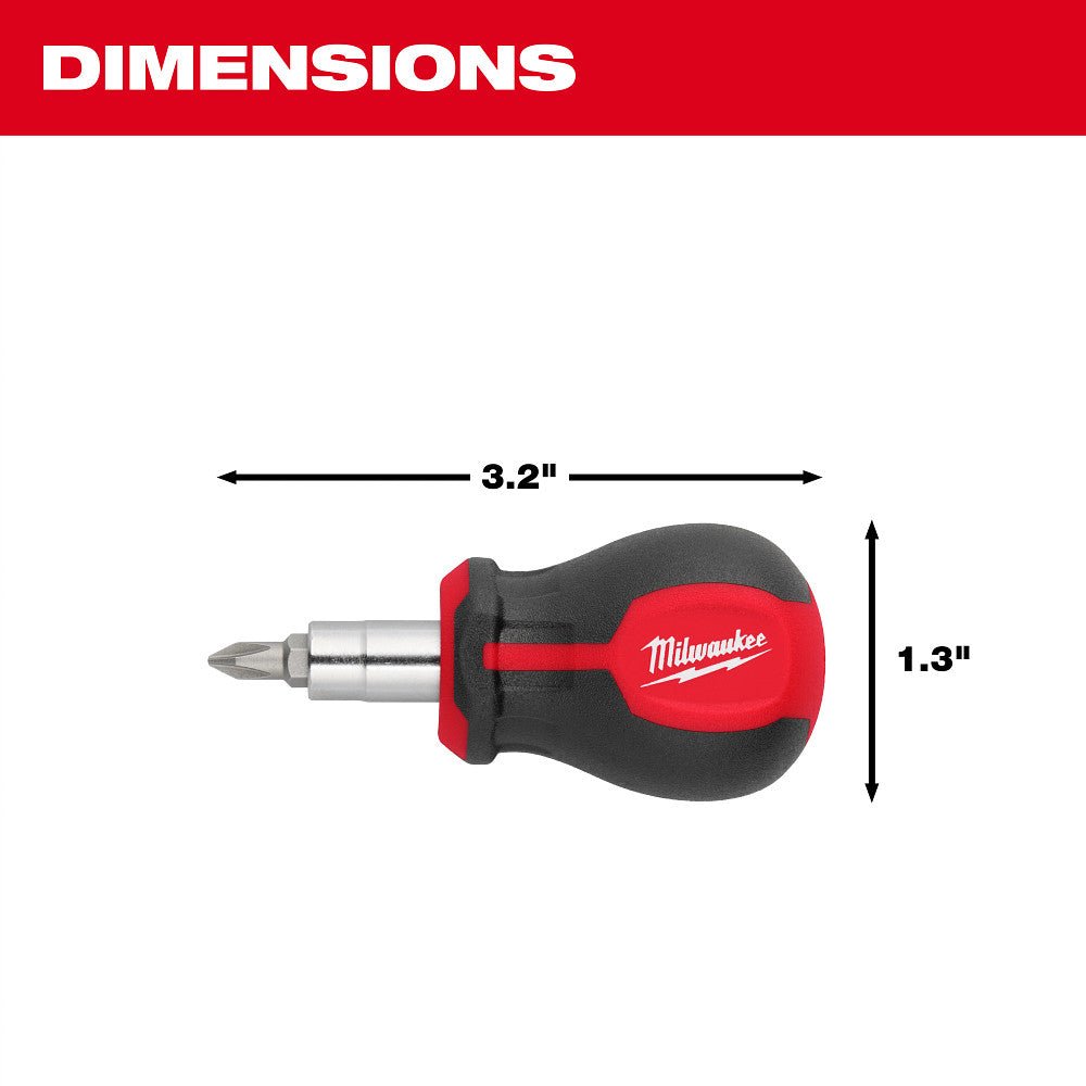 Milwaukee 48-22-2762 6-IN-1 Stubby Multi-Bit Screwdriver - Image 4