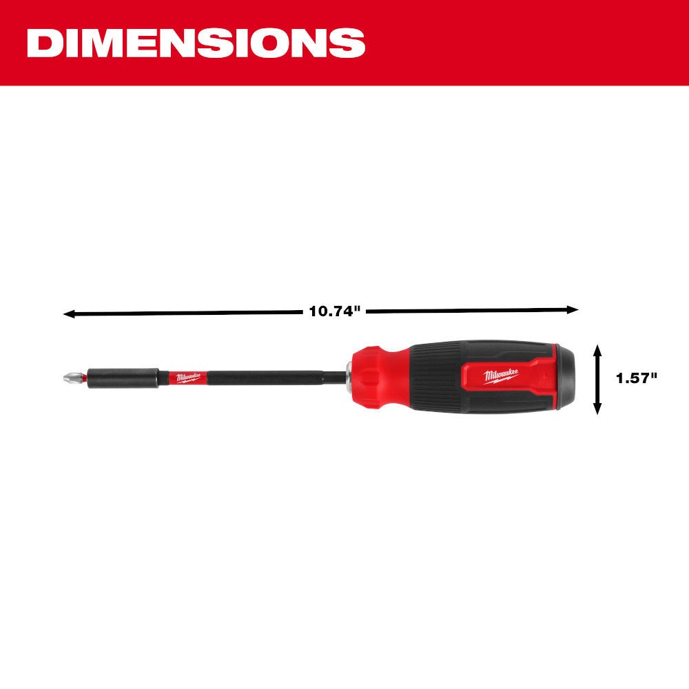 Milwaukee 48-22-2915 14-in-1 Multi-Bit Screwdriver W/ SHOCKWAVE Impact Duty Bits - Image 6