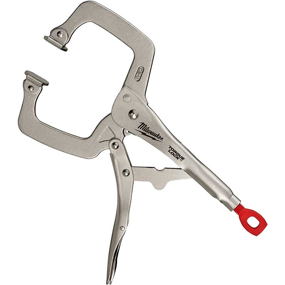 Milwaukee 48-22-3521 11" Torque-Lock Locking C-Clamp Swivel Jaw Pliers - Image 4