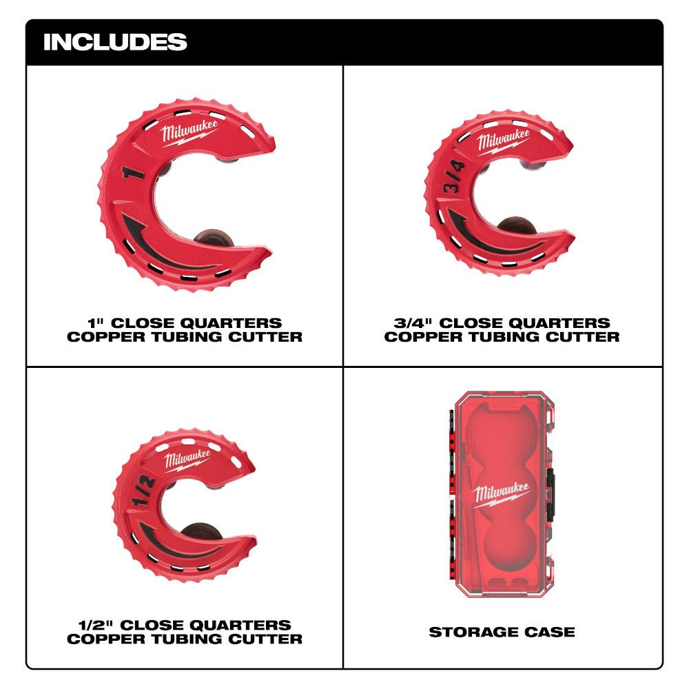 Milwaukee 48-22-4267 Close Quarters Tubing Cutter Set - 3 PC - Image 2