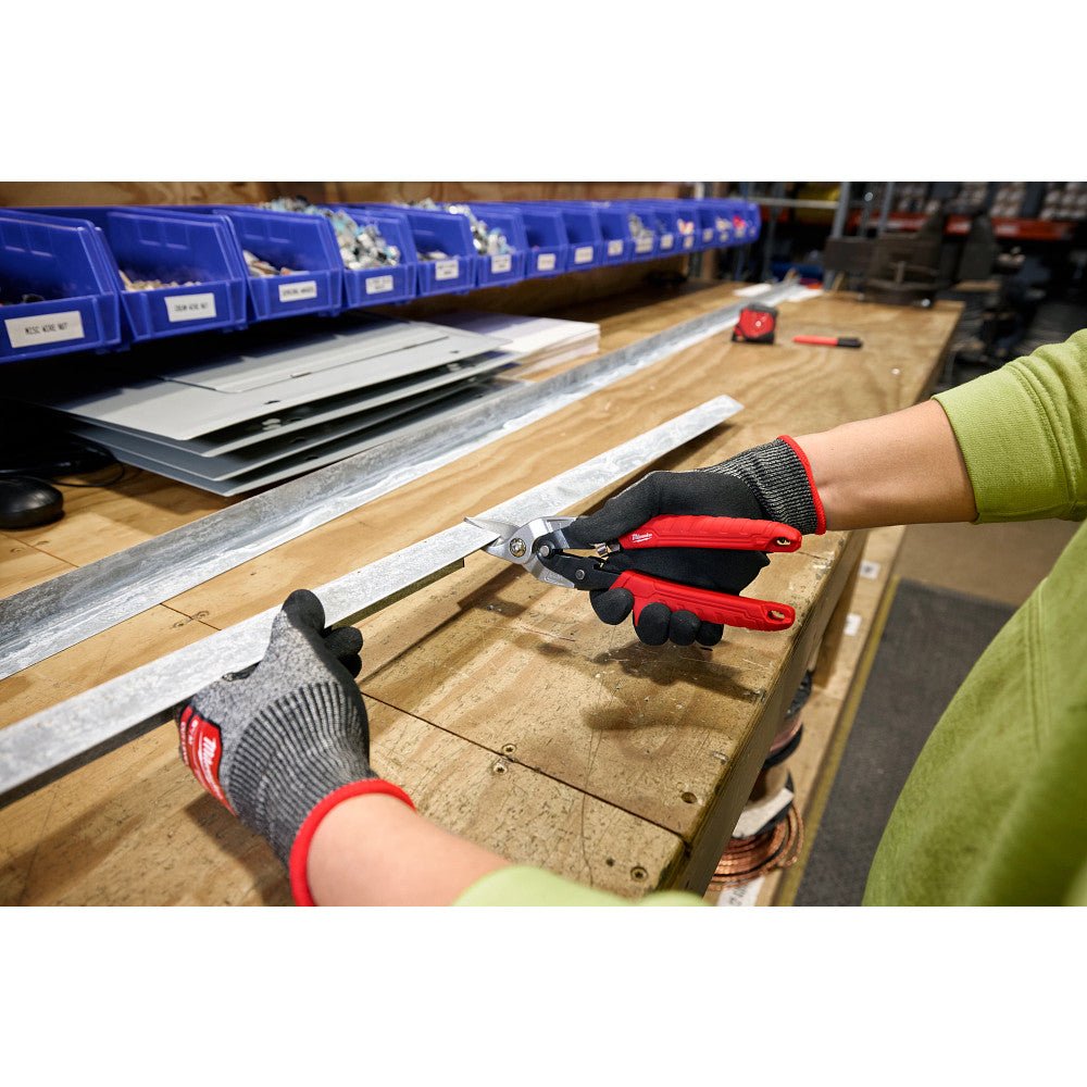 Milwaukee 48-22-4563 Durable Aviation Snip Set w/ Color Coded Handles - 3 PC - Image 6